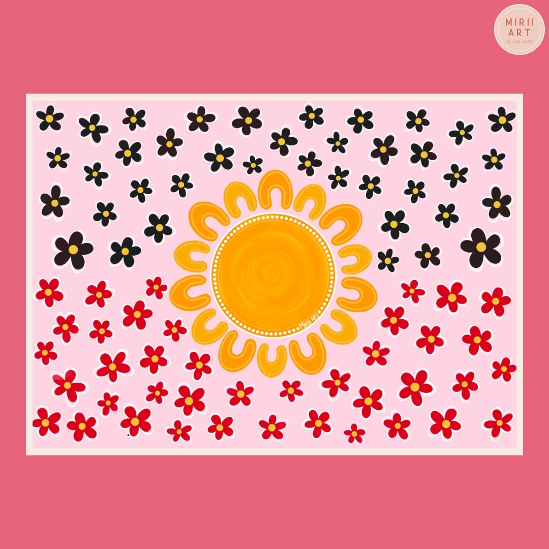 Wildflowers in the Sun: Flag (Paper Print)